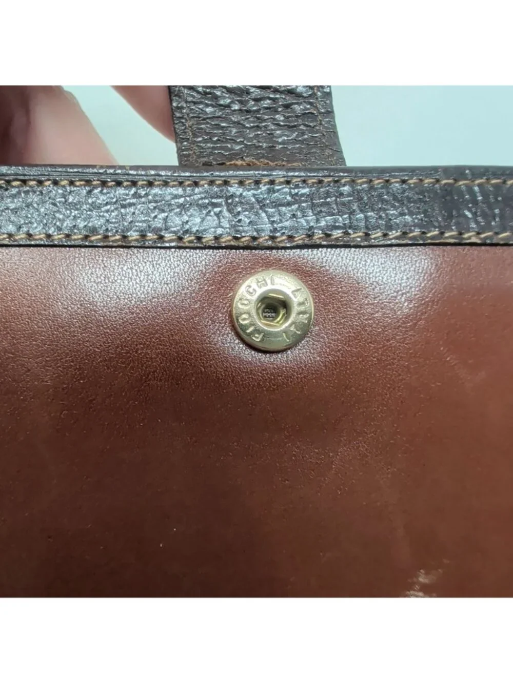 Vintage Mark Cross Wallet Leather Brown 60s
